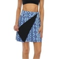 thumbnail image 1 of HDE Women's & Women's Plus Reversible Wrap Skirt Swim Coverup Black/Beach Boho XL-XXL, 1 of 6