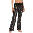 thumbnail image 1 of HDE Womens Pajama Pants Wide Leg Sleepwear Casual Loose Lounge Pant PJ Bottoms Elfed Up 3X, 1 of 6