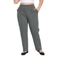 thumbnail image 1 of HDE Womens Plus Size Pull On Pintuck Pants with Pockets Slate Gray - 2X, 1 of 7