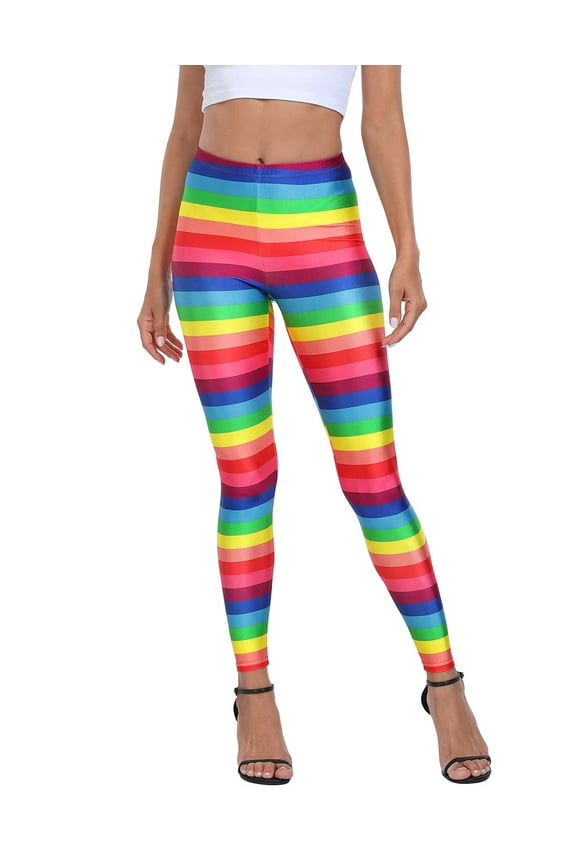 Womens Trendy Design Workout Leggings - Fun Fashion Graphic Printed Cute Patterns