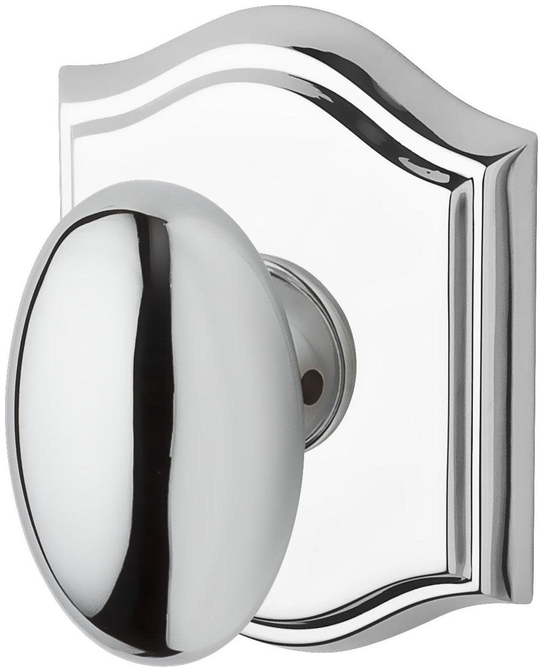 HDELLTAR260 Half Dummy Ellipse Knob and Traditional Arch Rose Bright Chrome Finish