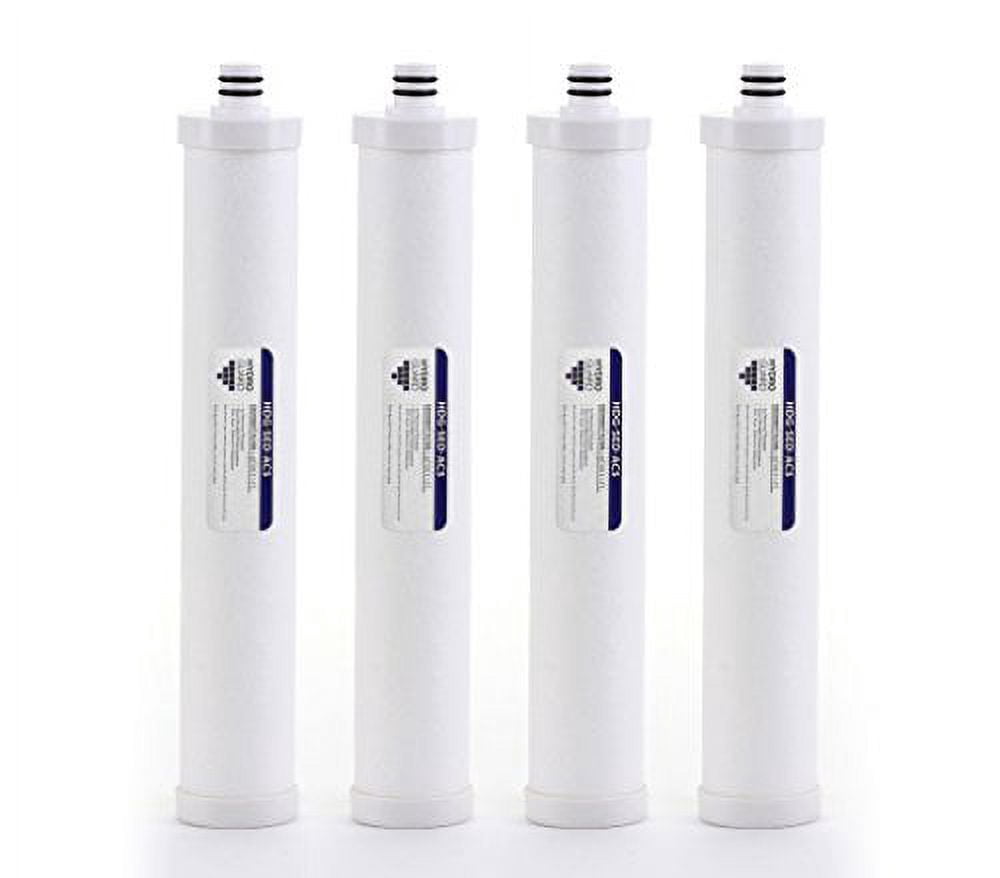 Pack Cartouches Compatible AC30 Crystal Filter : Sédiment + Charbon + Post-Charbon 3/8"