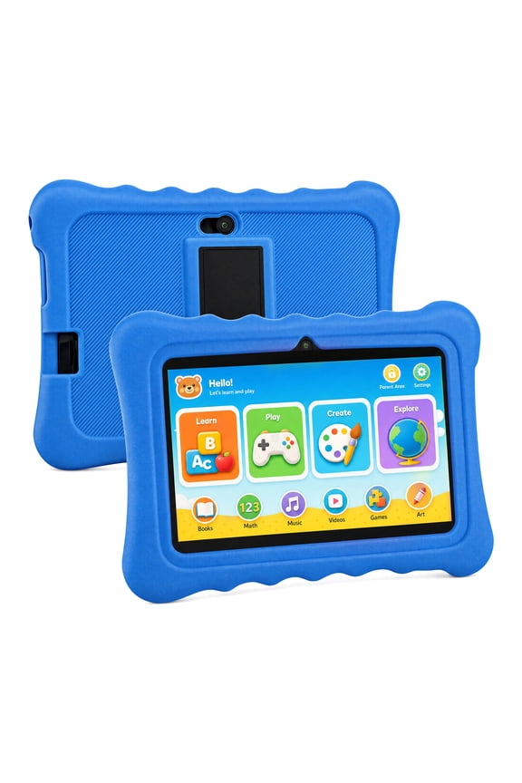 7 in 1024 x 600 Child Tablet,Kids Tablet with Parent Control 32 GB, Android 13, Wi-Fi, Bluetooth, Blue