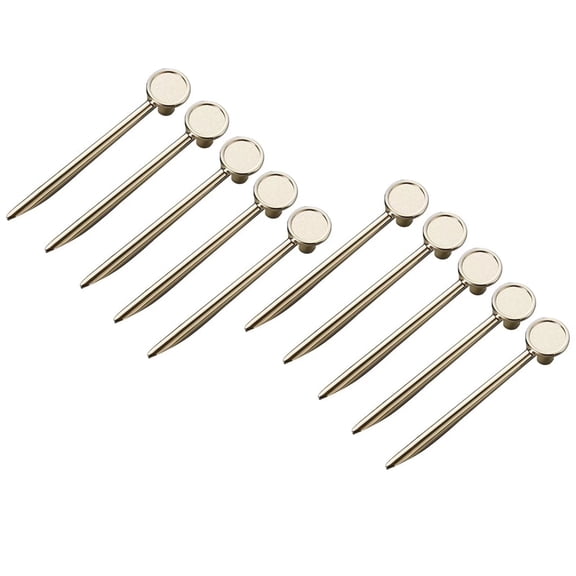 HDJNal 10 Pack Cabinet Door Handle, European Zinc Alloy Cupboard Door Pulls Hardware Golden Drawer Handles Pulls Knobs for Kitchen Bedroom Furniture, Hole Center 96mm(3.78 Inch)
