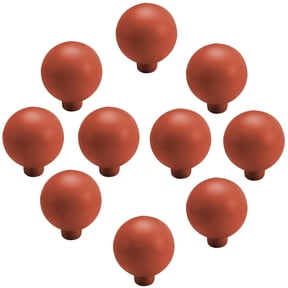 HDJNal 10 Pack Orange Red Drawer Pulls Kitchen Cabinet Knobs Solid Ball Shape Dresser Drawer Knobs Dresser Knobs Drawer Knobs Simple Cabinet Hardware for Cupboard Drawer Pulls