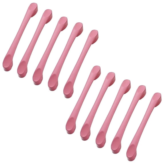 HDJNal 10Pcs Pink Cabinet Knobs, Aluminum Alloy Kitchen Cabinet Drawer Dresser Cupboard Bathroom Pulls Handles Hardware for Cabinet, Drawer,Wardrobe and Closets,96mm