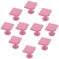 thumbnail image 1 of HDJNal 10Pcs Square Shape Furniture Handles | Classic Zinc Alloy Cabinet Knobs | Pink Drawer Pulls Ideal for Any Home, Kitchen or Office | 6 Colors Available, 1 of 7