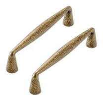 HDJNal 2 Pack 96mm Kitchen Cabinet Handles,Antique Brass Cabinet Pulls Furniture Cabinet Hardware for Cupboard Drawer Pulls