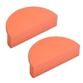 thumbnail image 1 of HDJNal 2 pcs (a Pair) Drawer Pulls Half Moon Cabinet Pull Handles Semicircle Knobs with Screws Great for Wardrobe Cupboard Bedroom Furniture Door Length :100mm- CC: 64mm Orange, 1 of 6