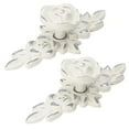 thumbnail image 1 of HDJNal 2Pcs Antique Rose Cabinet Knobs with Backplate- Classic Zinc Alloy Drawer Pulls,Decorative Antique Handles Pulls for Furniture, Kitchen, Dresser, Wardrobe, Door, Office (Silver Line), 1 of 5