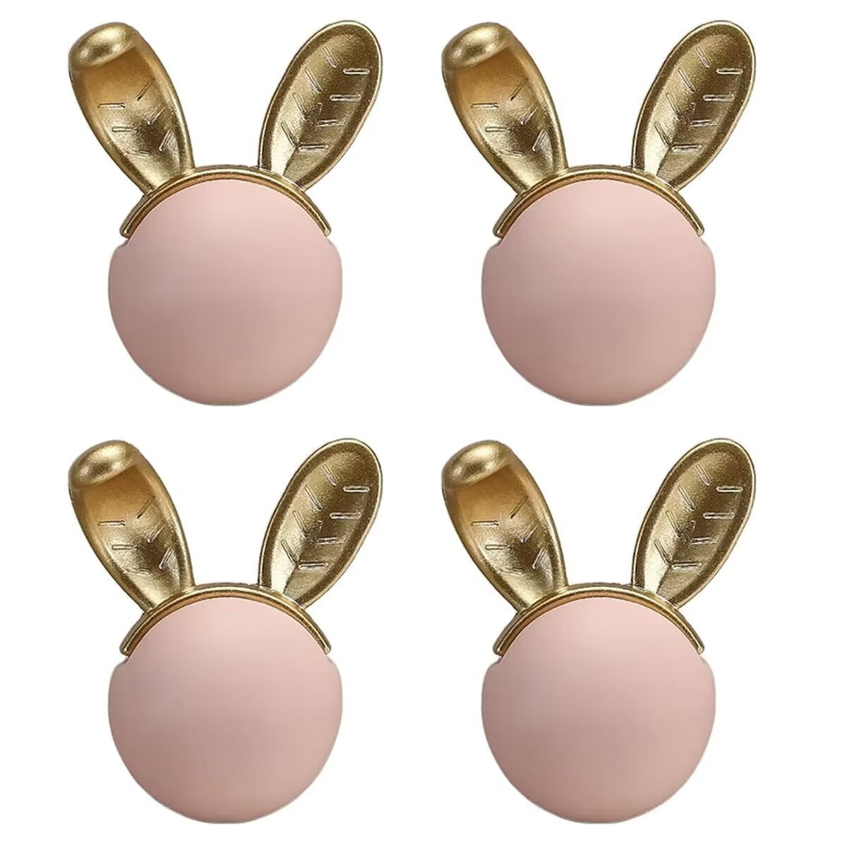 Pink Rasp Handle HDJNal 4 Set Pink Rabbit Shape Cabinet Handles Ceramic Drawer Handles ...