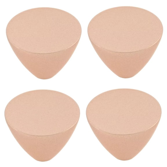 HDJNal 4Pcs Khaki Cabinet Knobs - Classic Zinc Alloy Drawer Pulls,Cone Shape ,Decorative Antique Handles Pulls for Furniture, Kitchen, Dresser, Wardrobe, Door, Office