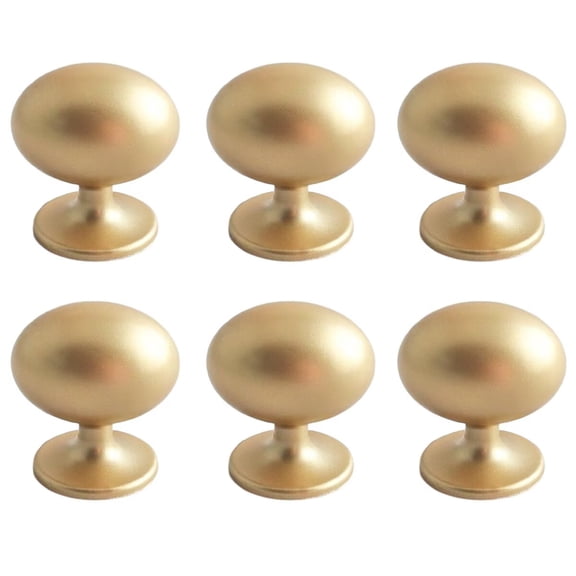 HDJNal 6 Pcs Creative Pigeon Eggs Furniture Pulls Dresser Knobs,Zinc Alloy Sand Gold Color Furniture Handles Decorative Ball Cabinet Knobs Door Handles, with Mounting Screws