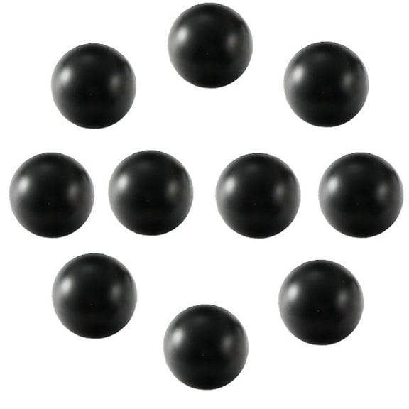 HDJNal Set of 10 ,Ball Shape Cabinet Dresser Drawer Knobs Handmade Zinc alloy Wardrobe Pulls Kitchen Cupboard Handles Wardrobe Hardware Interior Decor,Sand Black