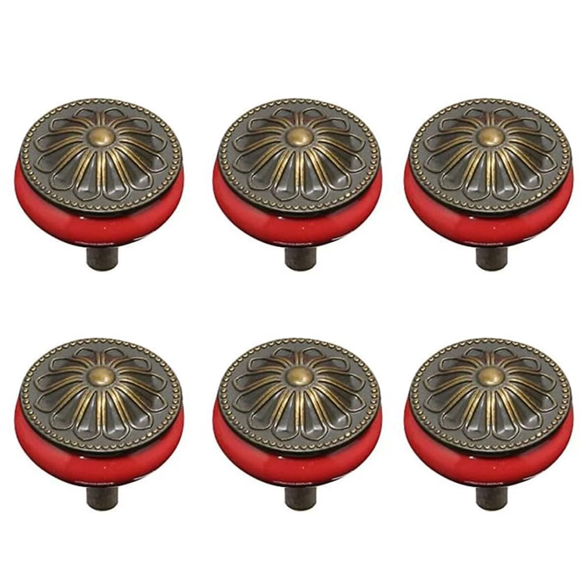 Set Of 4 Rose Quartz Drawer Knobs With Crystal Stone Pull Handles For Dresser W