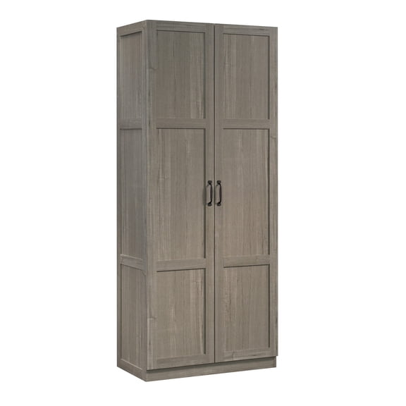 HDLNM Select 71" Storage Cabinet with Adjustable Shelves, Pantry Cabinet for Kitchen, Bathroom, or Utility Room, Silver Sycamore Finish