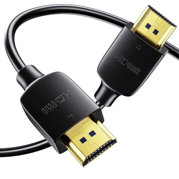 HDMI 2.1 Cable 5FT/1.5M, 8K@60Hz 4K@120Hz 144Hz, 48Gbps High Speed HDMI Cord with HDCP 2.2/2.3, Dynamic HDR, eARC, DTS:X, Dolby, Compatible with TV, Monitor, Projector, Laptop, RTX 3090