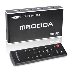 8k Hdmi switch, 4k 120hz 3in 1out Hdmi Splitter with IR remote, supports CEC, VRR, HDR10, Dolby Atmos, Dolby Vision and ARC for PS5/XBOX X and other latest 8K devices