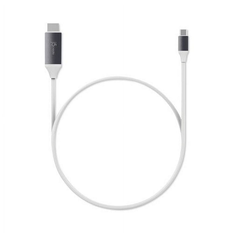 HDMI 4K Audio/Video Cable, 6 ft, White HDMI 4K Audio/Video Cable, 6 ft, White