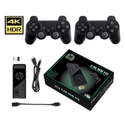 HDMI 4K TV Game Stick 64G 20000+ Game Video Built in Games Console + 2× Wireless Gamepad For Kids Adults