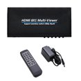 thumbnail image 1 of HDMI 8x1 Multi-Viewer Switch 4K@30Hz, Remote Control, 6 Ways Viewing for Home Entertainment System, 1 of 11