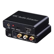 HDMI ARC Audio Extractor 4K@60Hz, 192KHz HDMI ARC Audio Adapter Converter Splitter to Optical TOSLINK SPDIF + RCA L/R+ Coaxial and Analog 3.5mm Stereo for Soundbar HDTV Speaker Amplifier Headphones