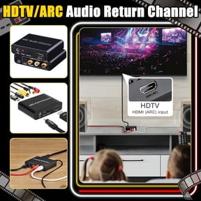 HDMI ARC Audio Extractor DAC Converter with Optical Toslink Coaxial and RCA Output for Smart TV Soundbar Receiver