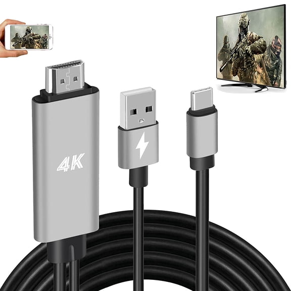 HDMI Adapter USB Type C Cable MHL 4K Video Converter Cord Compatible iMac MacBook Samsung Laptop Galaxy S20 S10 S9 S8 Note 20 10 LG G8 G5 Q5 Android Phone for Mirror