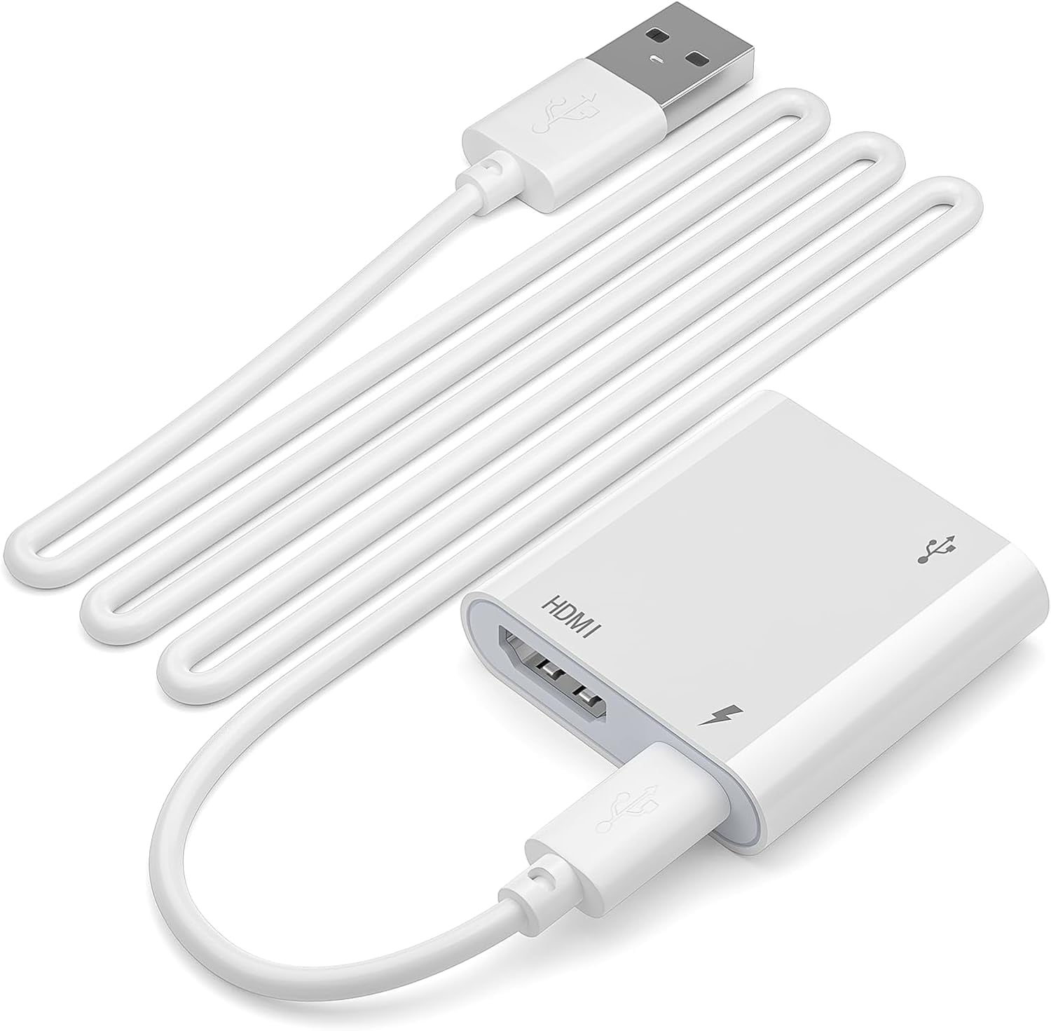 HDMI Adapter for iPhone to Projector, Plug & Play 1080P HD HDMI Digital