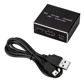 HDMI-Compatible Audio Extractor Converter - 4K 2K Optical SPDIF & 3.5mm Output for TV Sound Systems
