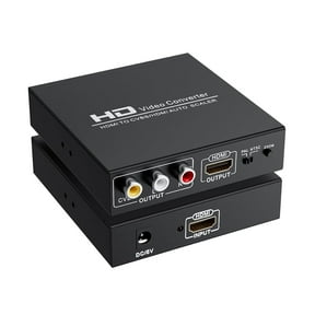HDMI Audio Extractor,HDMI to RCA and HDMI, 1080p HDMI to HDMI & AV 3RCA CVBs HDMI Auto Scaler ,Video Audio Converter Adapter, Support PAL/NTSC, Compatible with PC, Laptop, Xbox, TV, Camera, Monitor