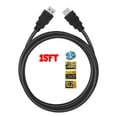 thumbnail image 1 of HDMI Cable 1.4 4K 3D HDTV PC compatible with ONE PS4 High Speed Plug 15 FT FEET, 1 of 3