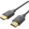thumbnail image 1 of HDMI Cable 4K 6FT,QGeeM High Speed HDMI 2.0 Cable 18Gbps,Ethernet HDMI Cord 32AWG, Supports 4K 60Hz HDR,Video 4K 2160p 1080p 3D HDCP 2.2 ARC-Compatible with UHD TV, Blu-ray, Projector,HDMI TV Cable, 1 of 7