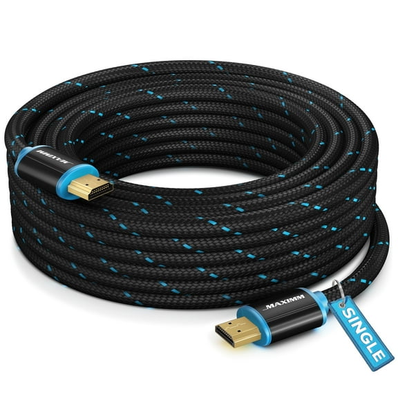 Maximm 4K HDMI Cable 30 Feet – High-Speed HDMI Cord 18 Gbps, Supports 4K 60Hz, Nylon Braided