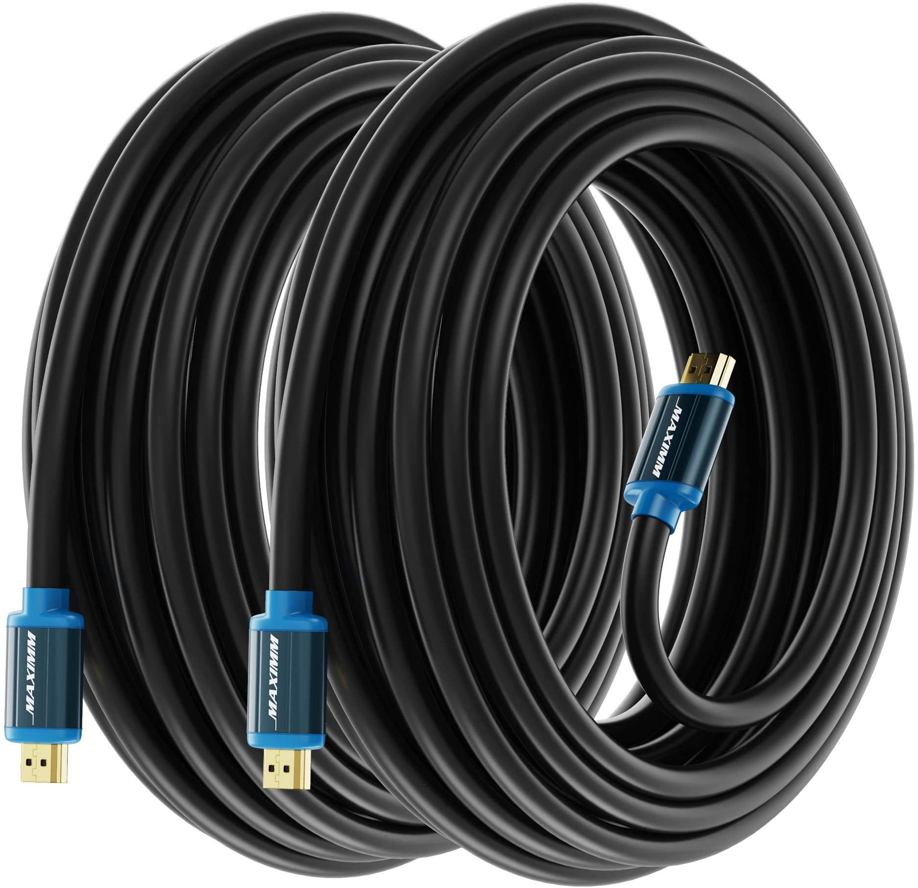 HDMI Cable 4K Ultra HD 50 Foot (2 Pack) HDMI 2.0 Cable, High Speed