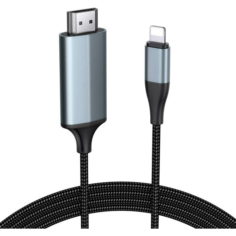 HDMI Cable for iPhone to TV, Lighting to HDMI Adapter Connector