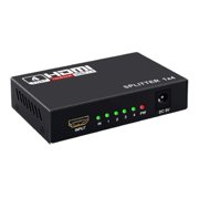 HDMI-Compatible Splitter 1 in 4 Out Adapter 1080P HDMI-Compatible Video Splitter Support 3D