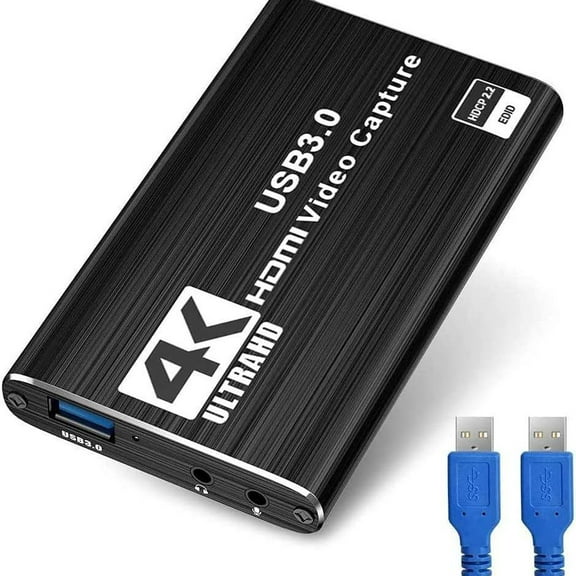 HDMI-Compatible Video Capture Card 4K 60Hz 1080P for Game Recording Plate Live Streaming Box USB 3.0 Grabber for PS4 Camera