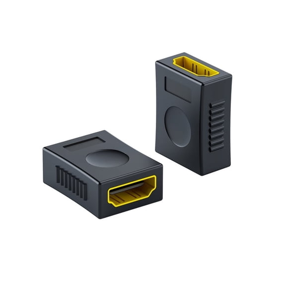 HD Coupler, HD Female to Female Adapter, Support 3D 4K 1080P High Speed, HD Cable Extender and Audio Video Converter