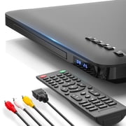 HDMI DVD Player with Remote, HD DVD Players for TV, DVD Players for Home Supports NTSC/PAL System, Compact CD DVD Player with Remote Control, USB Port and RCA Jack