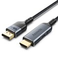 HDMI to DisplayPort Cable, 6Ft HDMI Source to DisplayPort Monitor Uni