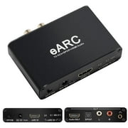 HDMI Earc/Arc Audio Extractor/Adapter, HDMI Earc/Arc to HDMI, RCA R/L, Optical, 3.5mm Audio Converter