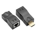 thumbnail image 1 of HDMI Over Ethernet Extender Adapter 4K - 2-Pack, RJ45 Cat5e/6 Female to Female Coupler Kit for Long Distance Transmission, Plug & Play 1080p 4Kx2K HDTV, 1 of 9