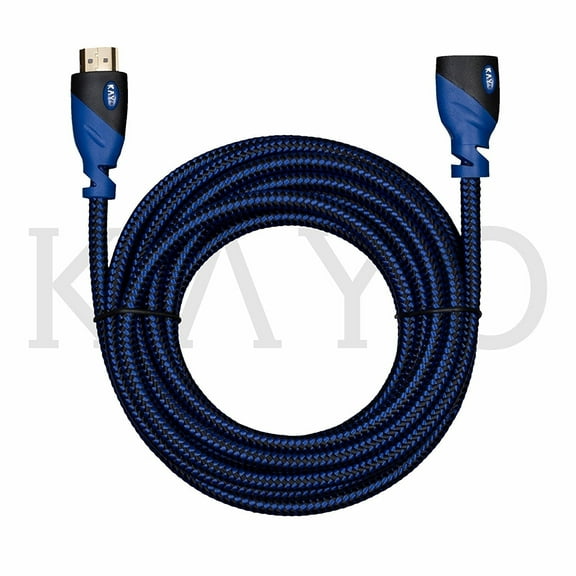 HDMI Extender - Male to Female, Extension Cable - (1-Pack) High-Speed HDMI Cable (2.0b) Supports: Ethernet, Audio Return, 4K, 3D, HD, 2160p, 18gbs, (Latest Version) HDCP 2.2 Compliant (25FT)