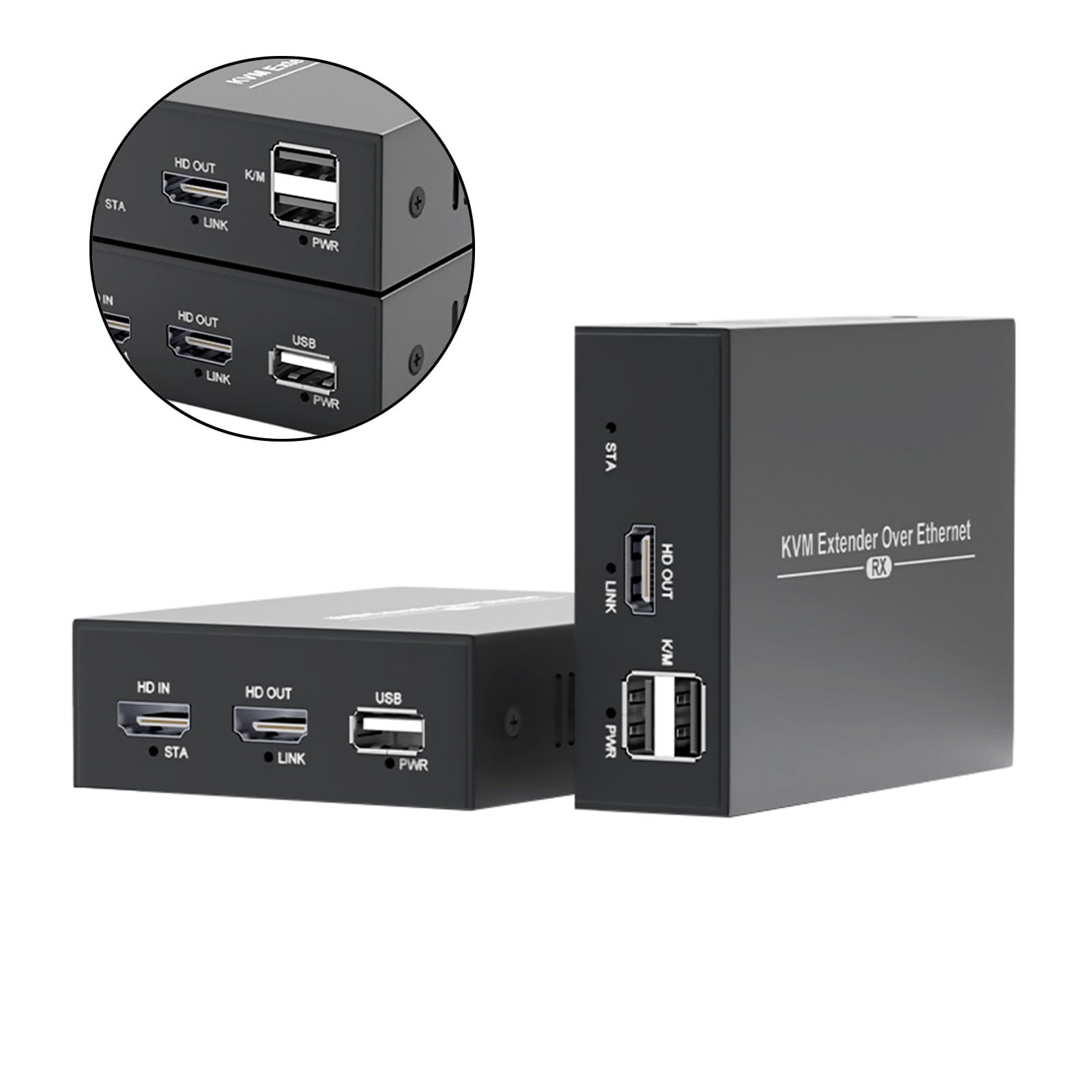 HDMI Extender Over CAT6 Cable 150m Transmission, 1080p@60Hz, HDCP 1.2 Compliance for HD Video Audio Signals