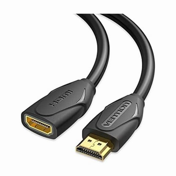 HDMI Extension Cable 10FT, 4K HDMI Extender Male to Female Cable Compatible with TV Roku Laptop Xbox Blu-Ray PS5/PS4 Switch