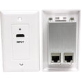 thumbnail image 1 of hdmi over cat5e wall plate extender - white, 1 of 2