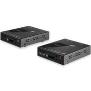 Startech HDMI KVM Extender over IP Network - 4K 30Hz HDMI and USB over IP LAN or Cat5e/Cat6 Ethernet 100m/330ft - Remote KVM Console - HDMI KVM Extender over IP transmitter & receiver kit remotel...
