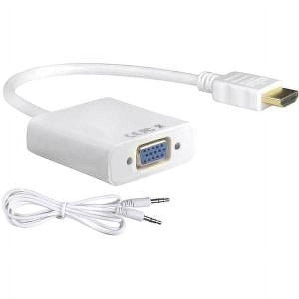 HDMI MALE TO VGA FEMALE M/F ADAPTER CABLE WITH AUDIO AND POWER