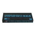 thumbnail image 1 of HDMI Matrix 4X4, 4K HDMI Switcher Splitter 4 in 4 Out with EDID Extractor IR Remote Control 4K@60Hz, 1 of 5